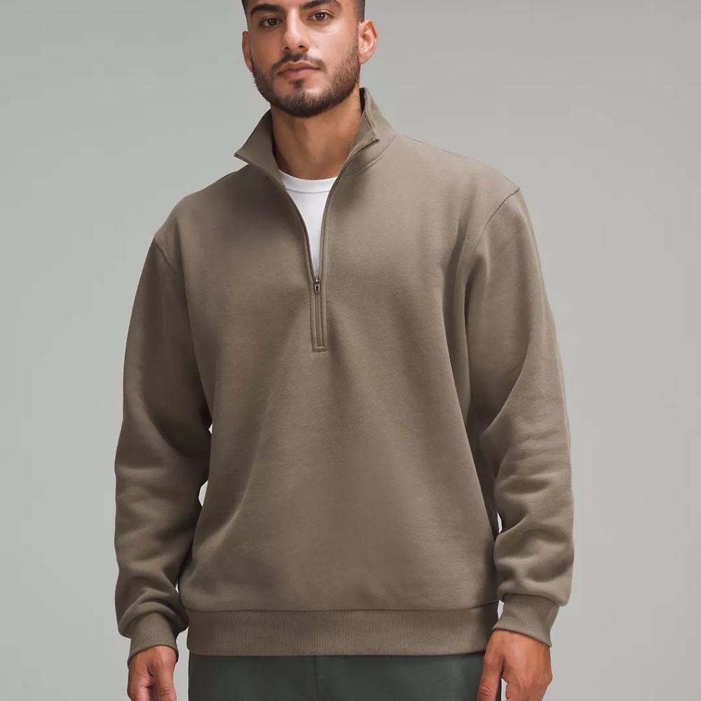 Lululemon Steady State Half-zip Sweatshirt in nomad (brown) M